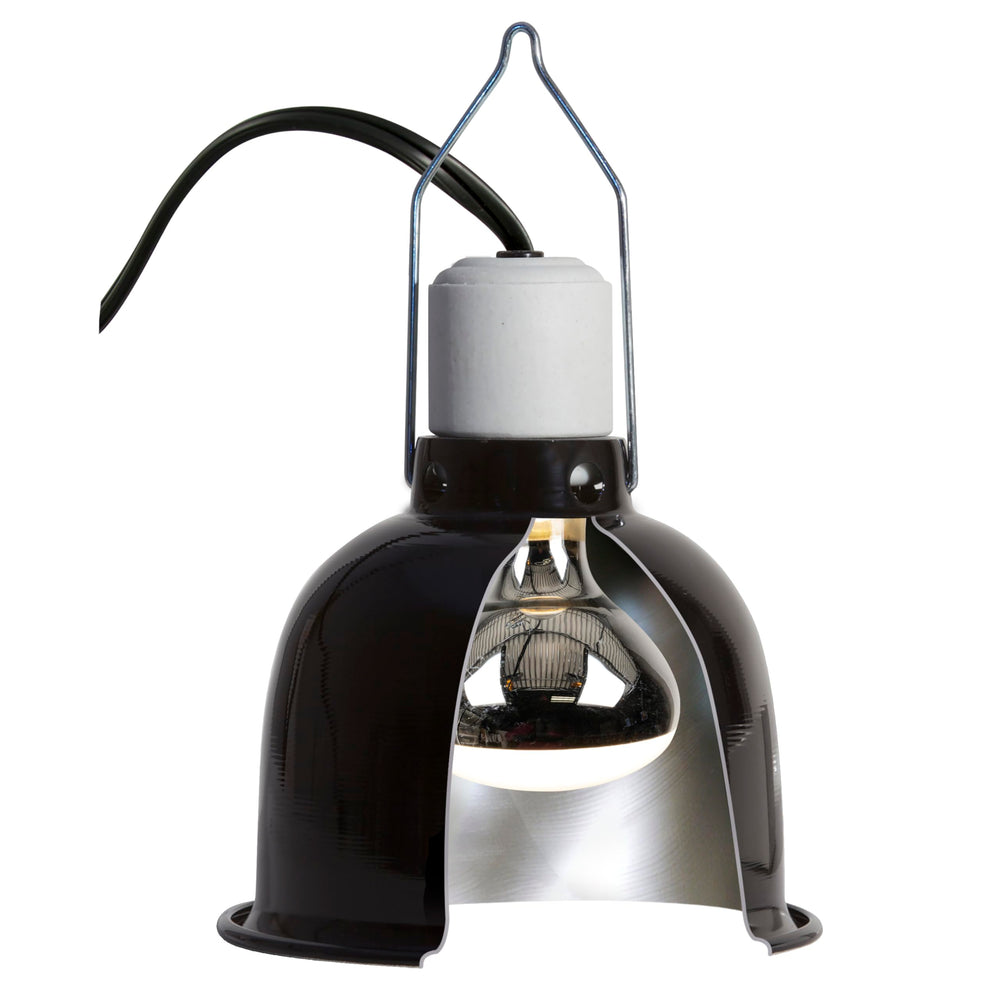 Zoo Med PowerSun UV Bulb 80W in a bird aviary setup for basking