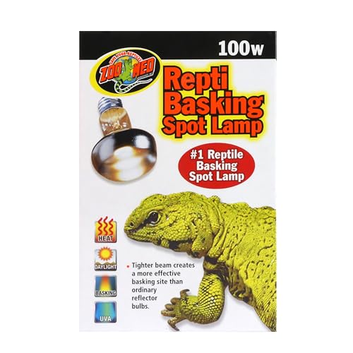 Zoo Med Repti Basking Spot Lamps 100W back label with safety and specs