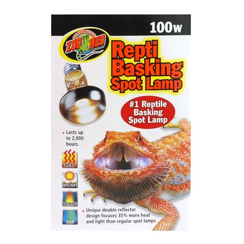 Zoo Med Repti Basking Spot Lamps 100W side view shows efficient heat distribution
