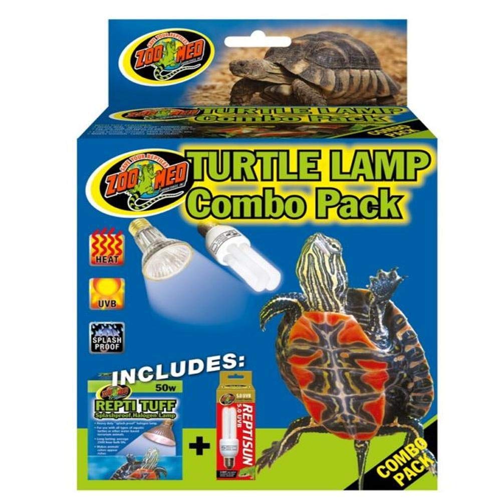 Zoo Med Turtle Lamp Combo Pack main image: habitat-ready lighting for healthier shells