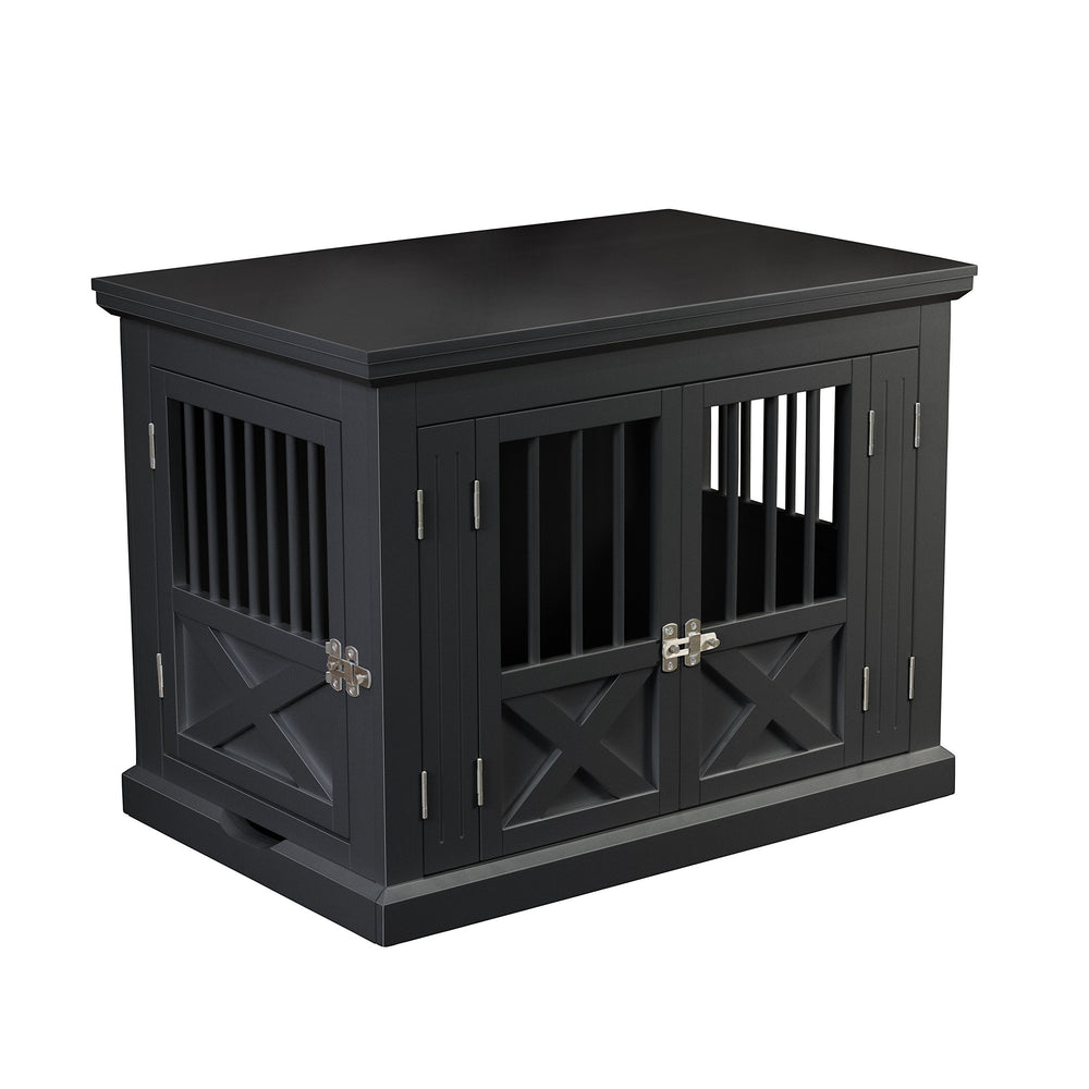 Zoovilla Merry triple-door crate with table-top view, ideal as a stylish indoor pet space.