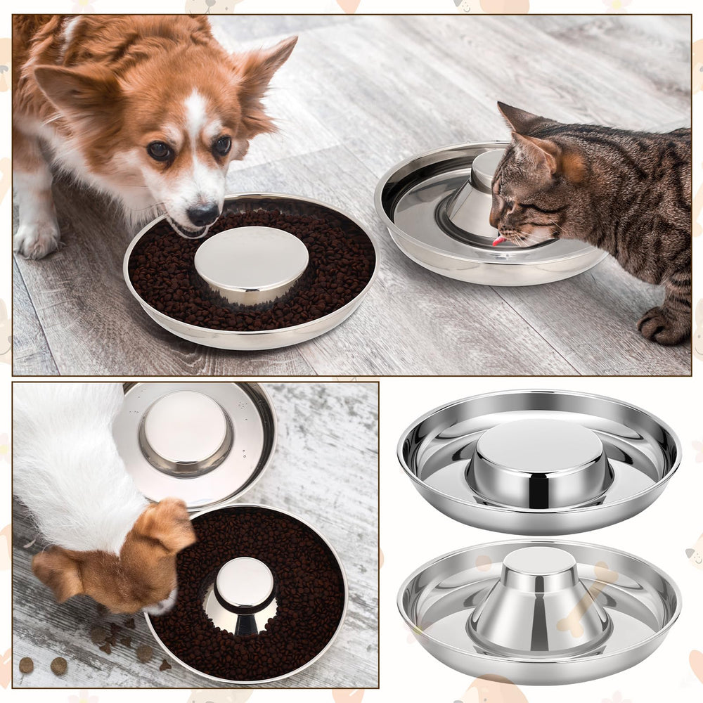 Zopeal stainless bowls stay put, reducing sliding during feeding