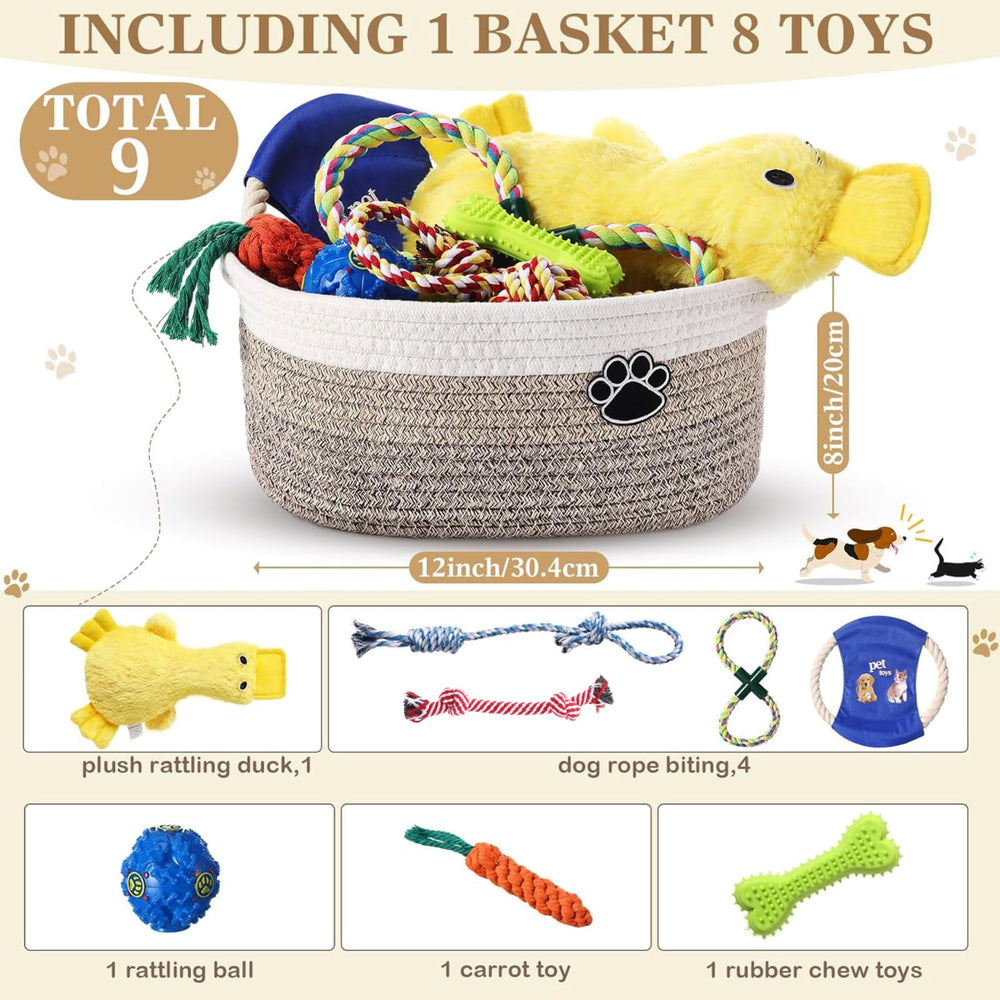 Zopeal plush rattling duck toy ready for interactive teething and sensory play.