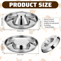 Zopeal stackable bowls with flat and cylinder design maximize space