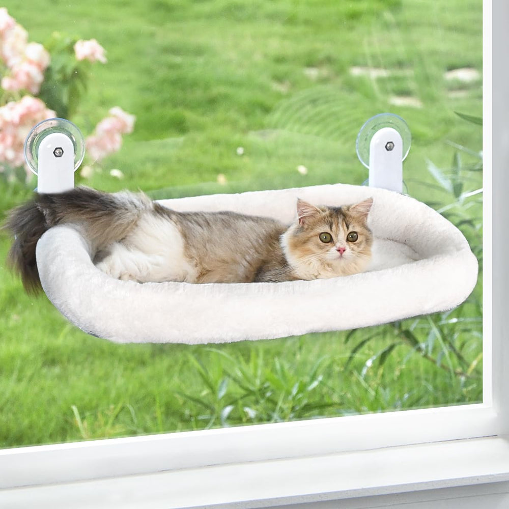 Zoratoo cat window perch cushion closeup showing plush padding and comfort.