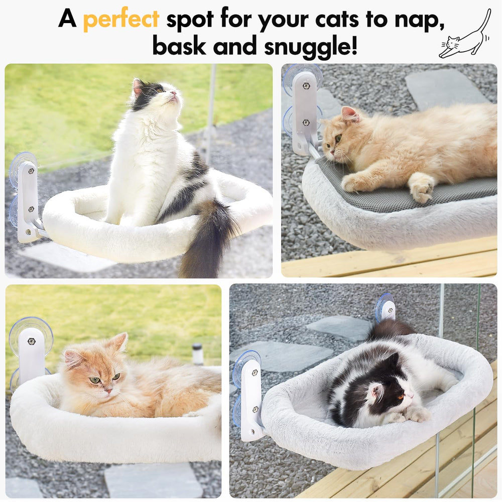 Zoratoo cat window perch by the window view offering birdwatching comfort.