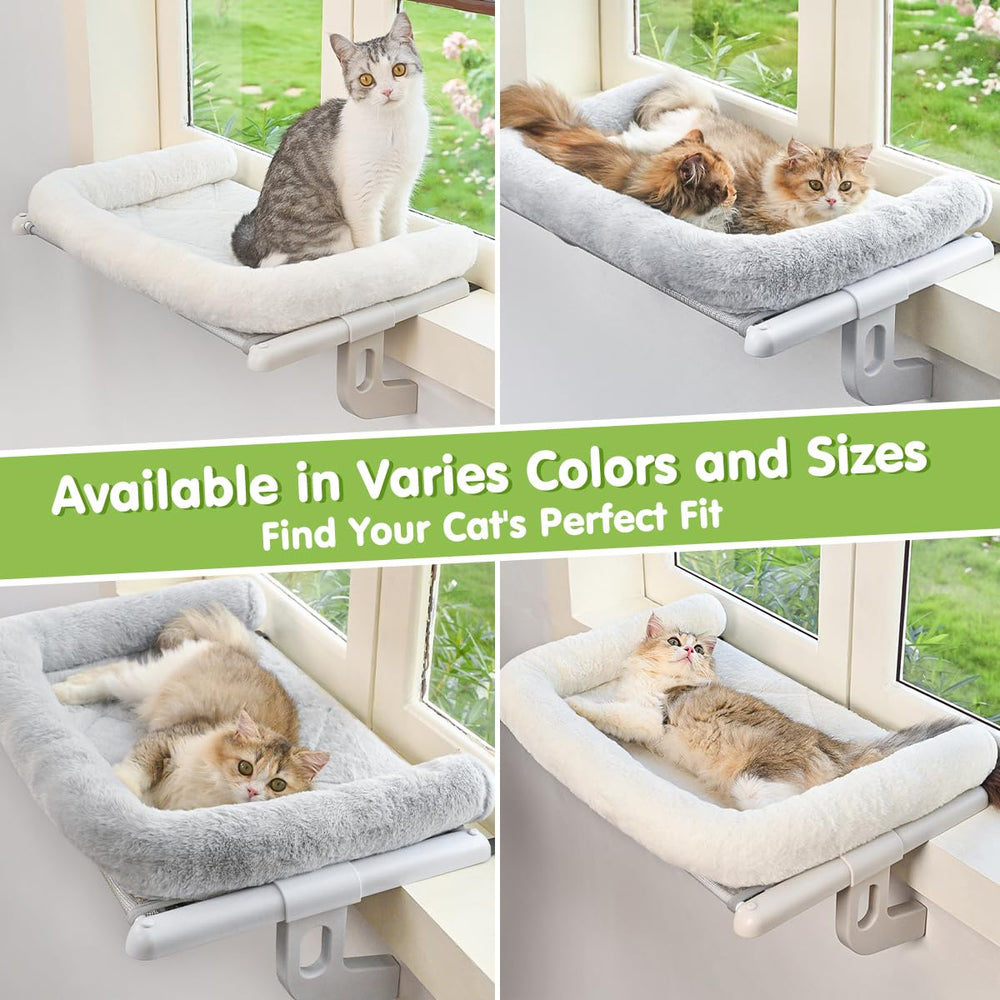 Zoratoo cat window sill perch size comparison helps choose the right fit.
