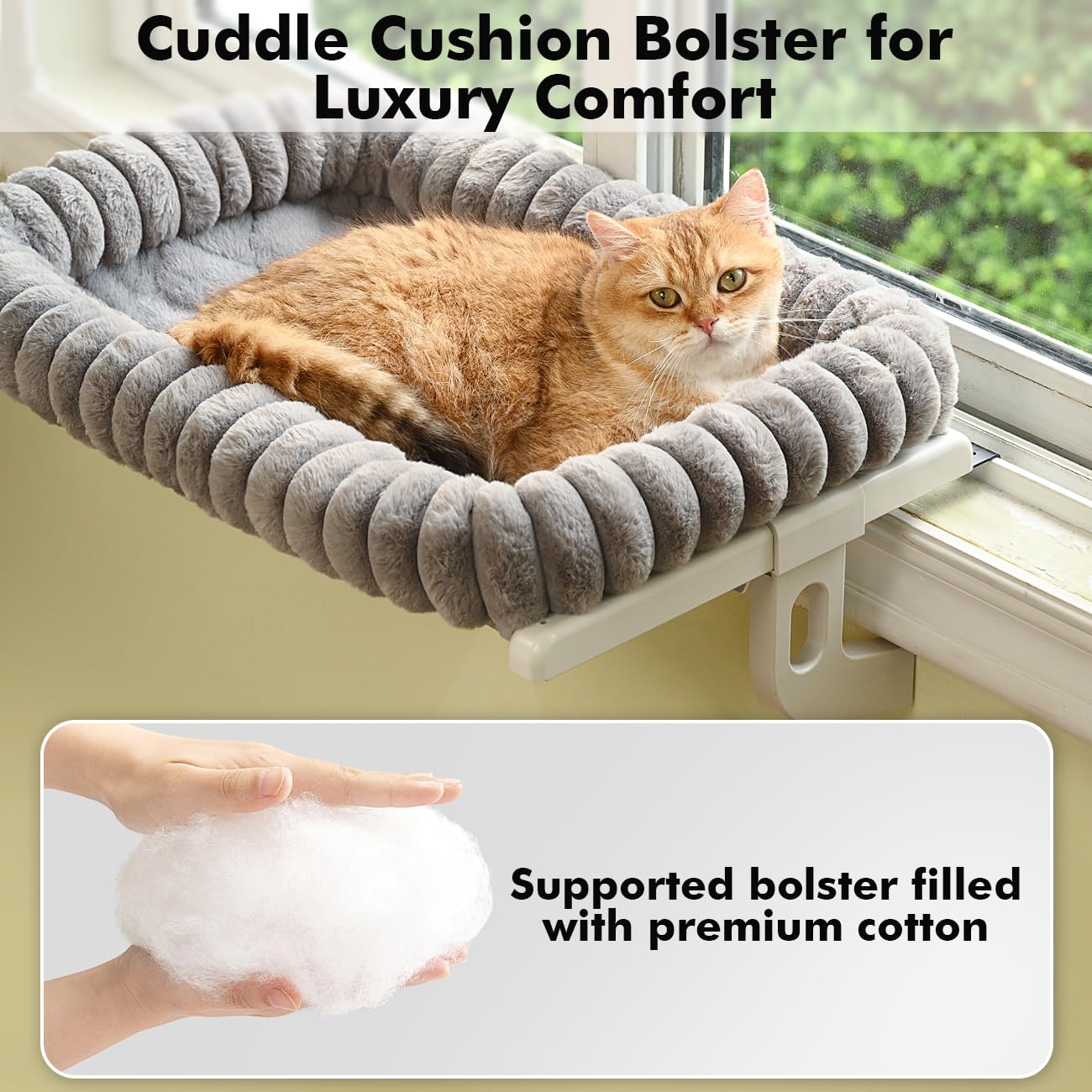 Zoratoo Cloud-Cuddle gray fabric blends with home decor