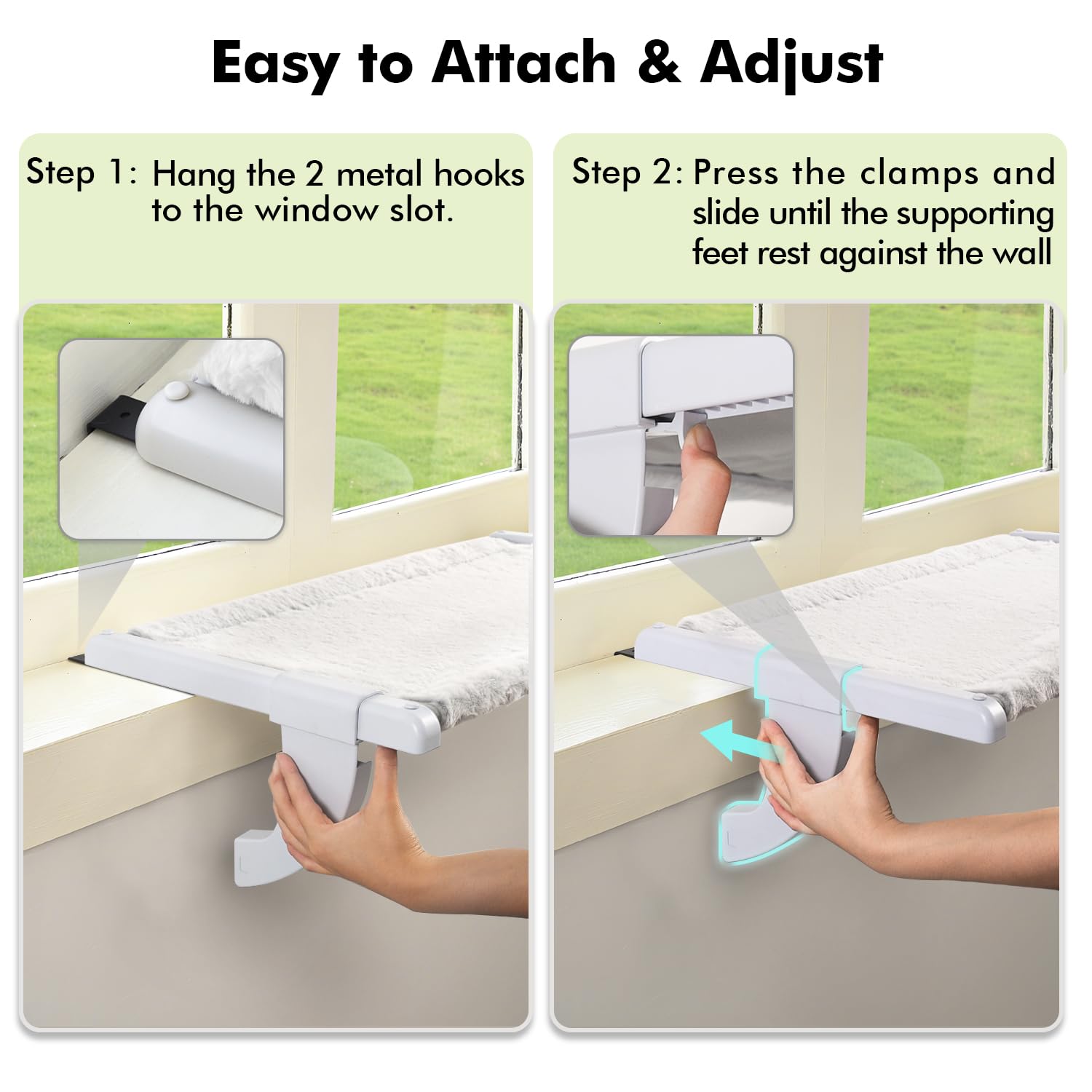 Zoratoo mount adjustment slots showing one-step sliding clamp