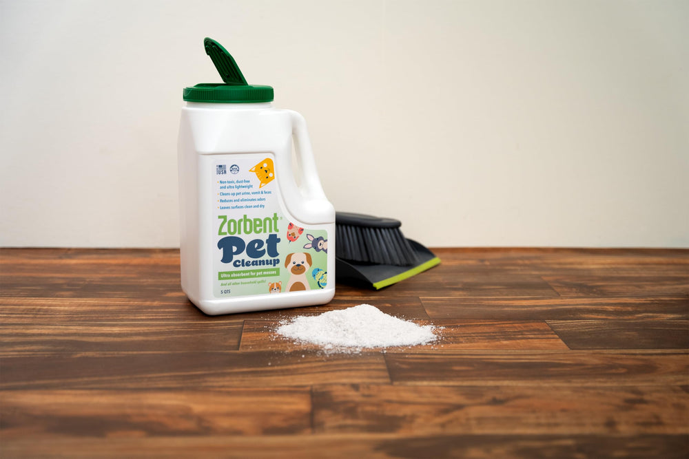 Zorbent Pet Cleanup made-in-usa emphasizes USA-made quality