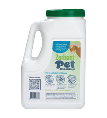 Zorbent Pet Cleanup odor-neutralization highlights strong odor elimination