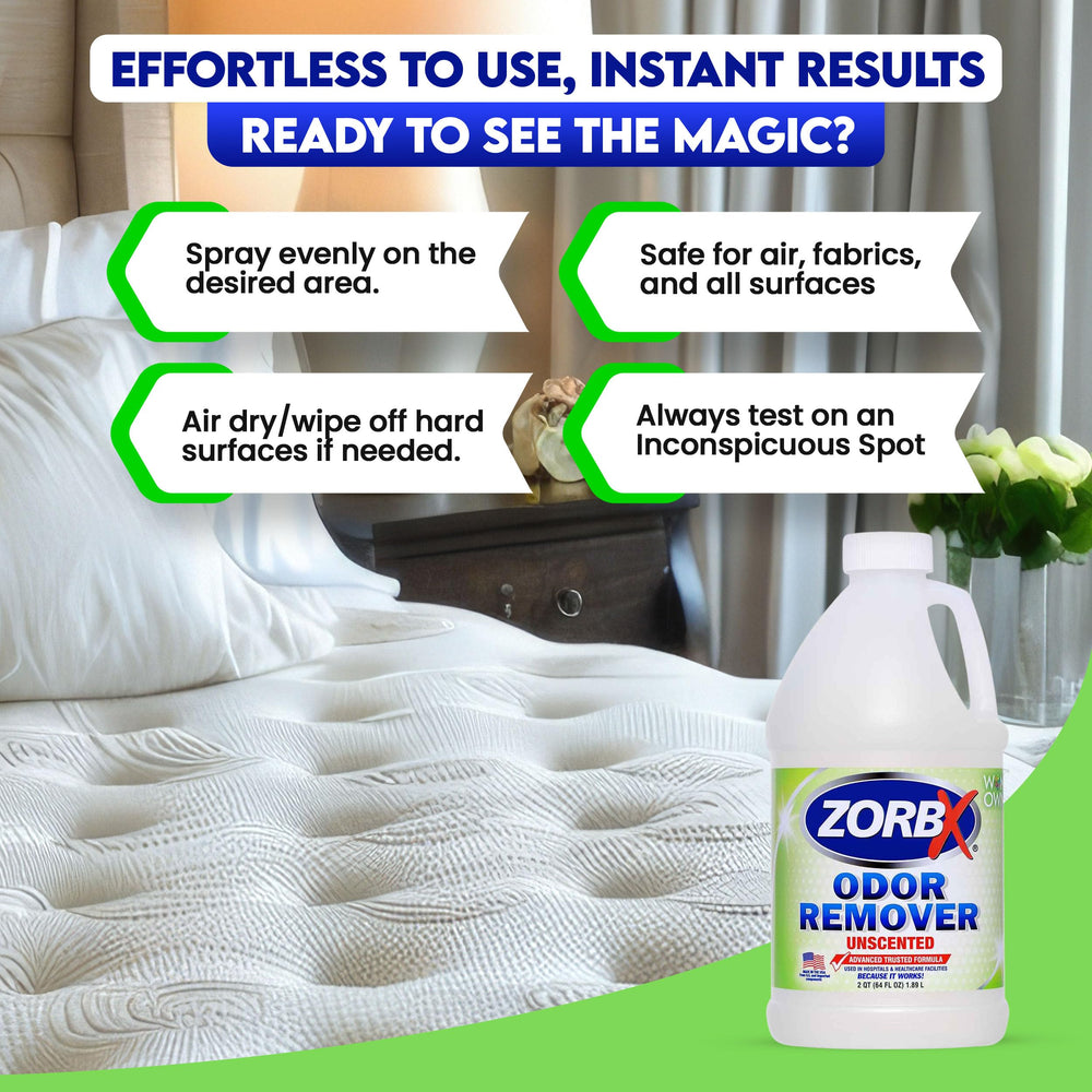 ZORBX 64oz bottle for car, home, or travel use