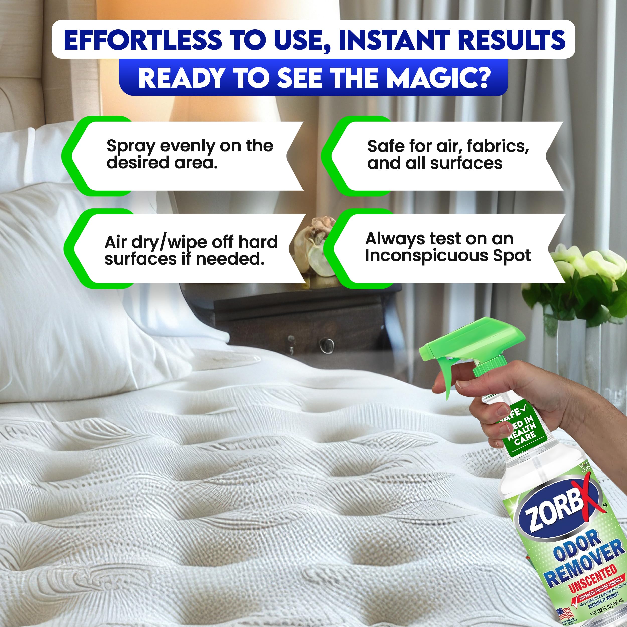 ZORBX basement odor remover guards against damp, musty odors.