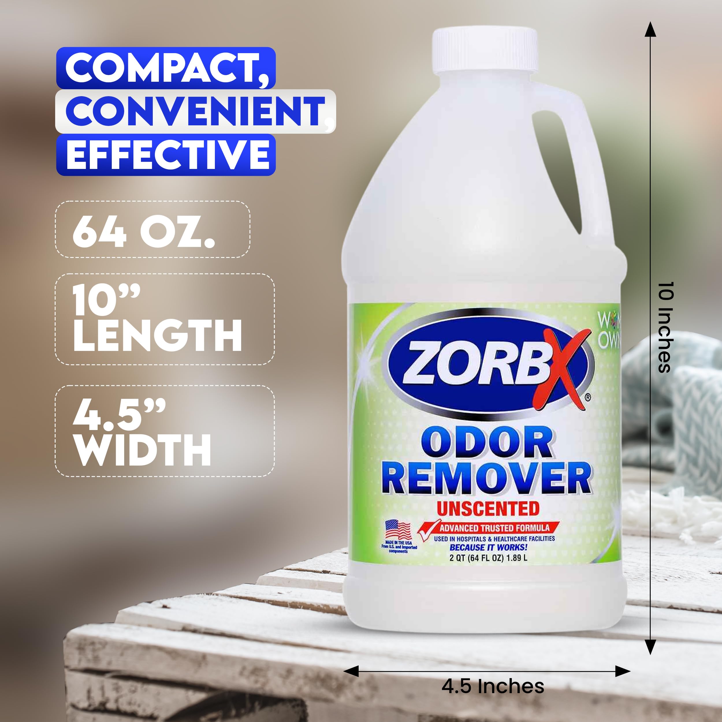 ZORBX carpet odor removal action for carpets and floors
