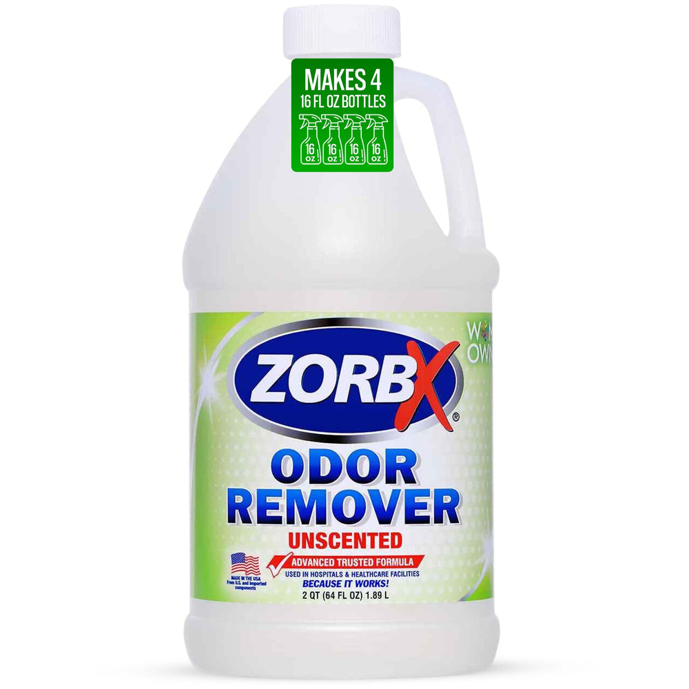 ZORBX Unscented Odor Eliminator bottle delivering quick room refresh