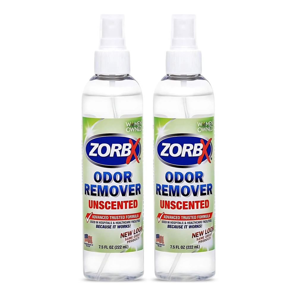 ZORBX unscented odor eliminator bottle 2-pack for quick, long-lasting odor removal