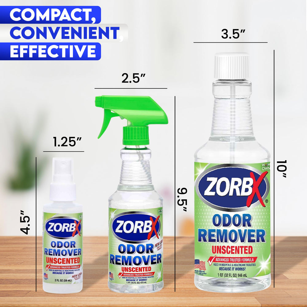 ZORBX eco-friendly formula uses non-toxic ingredients.