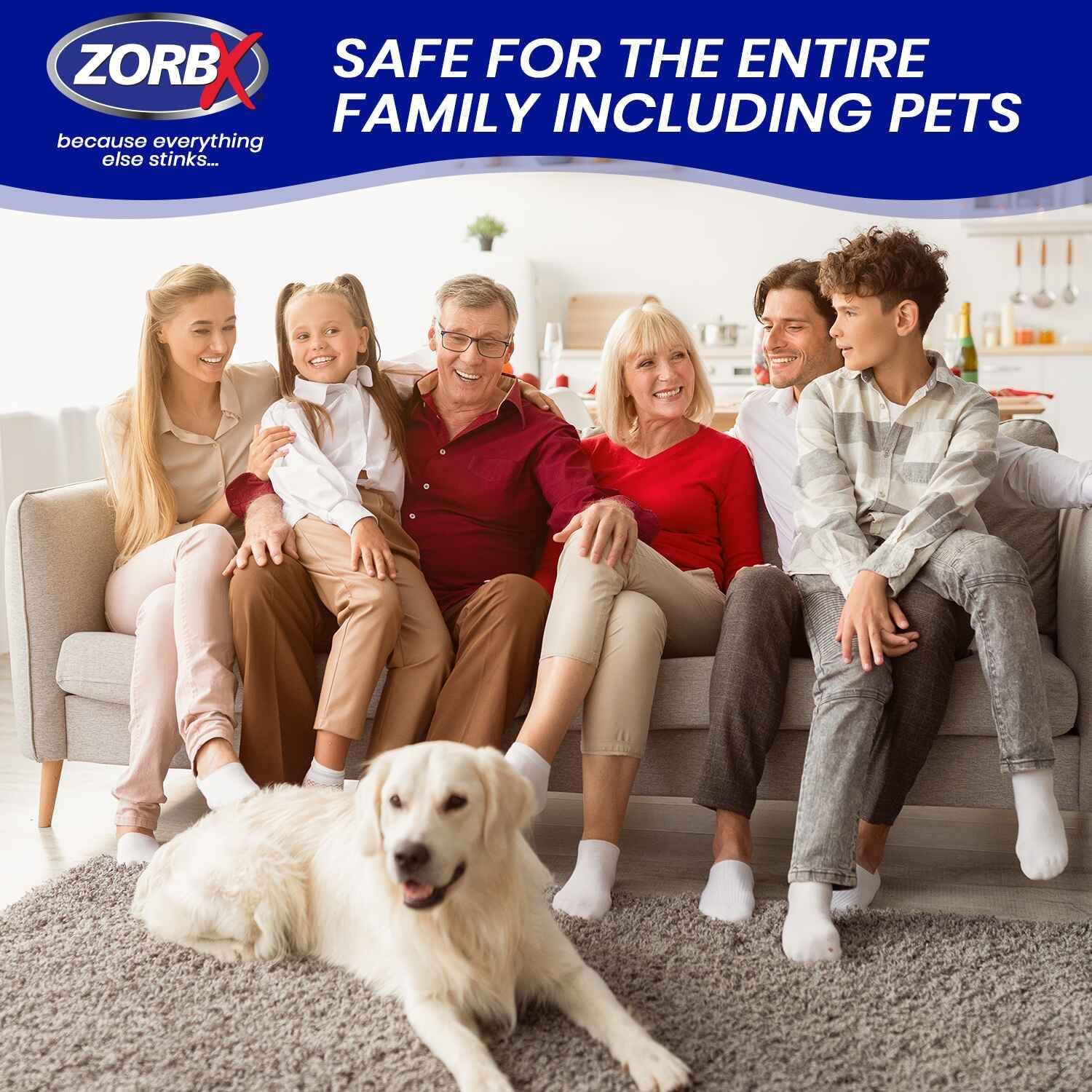 ZORBX unscented odor eliminator fresh-indoor-air improves room smell