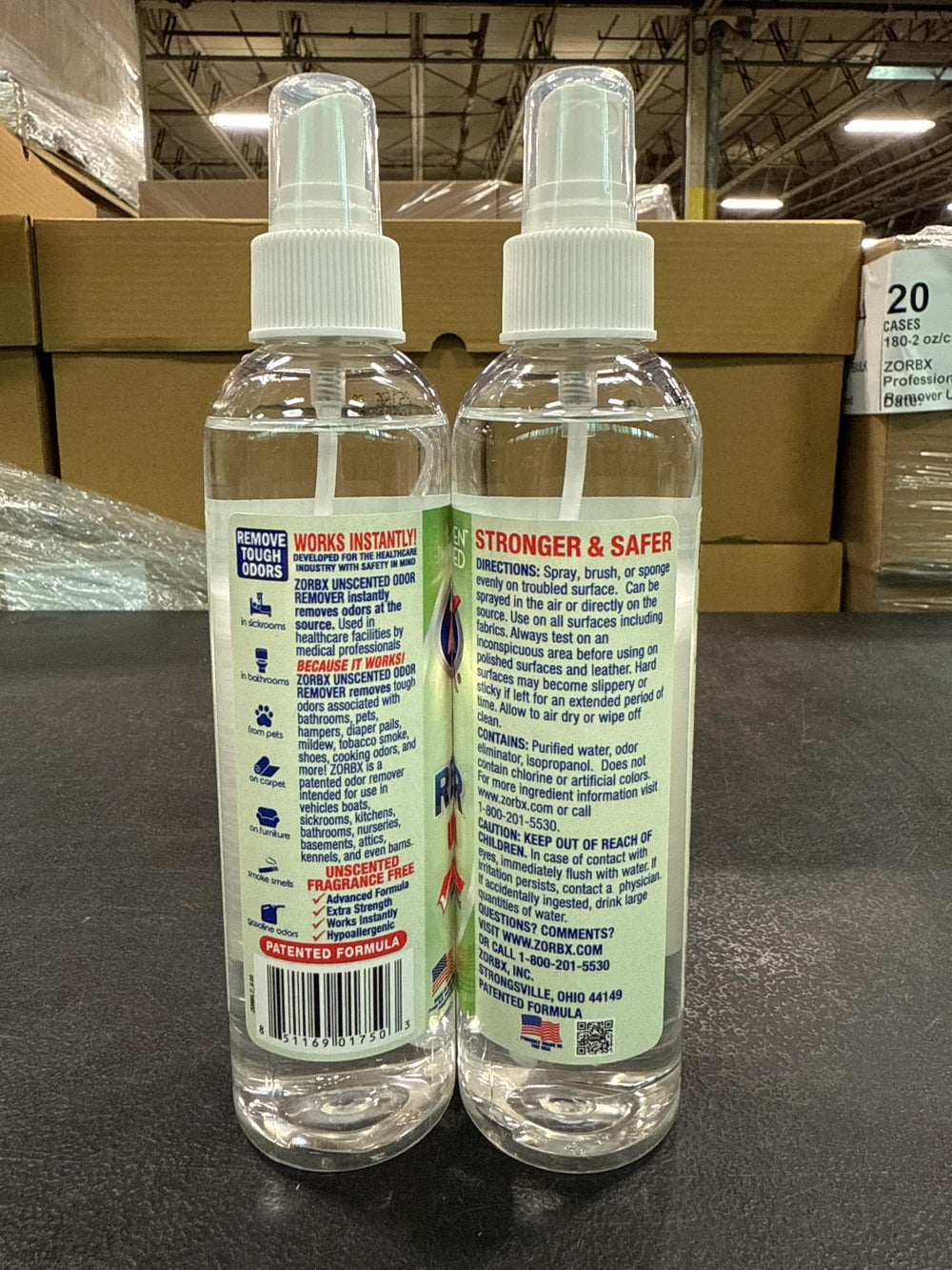 ZORBX unscented odor eliminator outdoor-odors suitable for patios and gardens