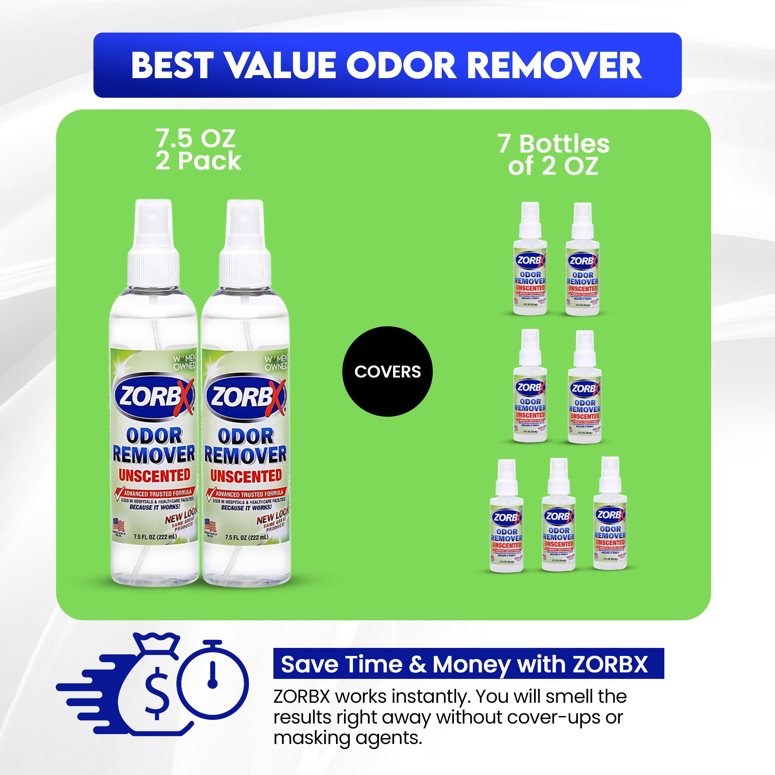 ZORBX unscented odor eliminator targets pet odors for fresher living spaces