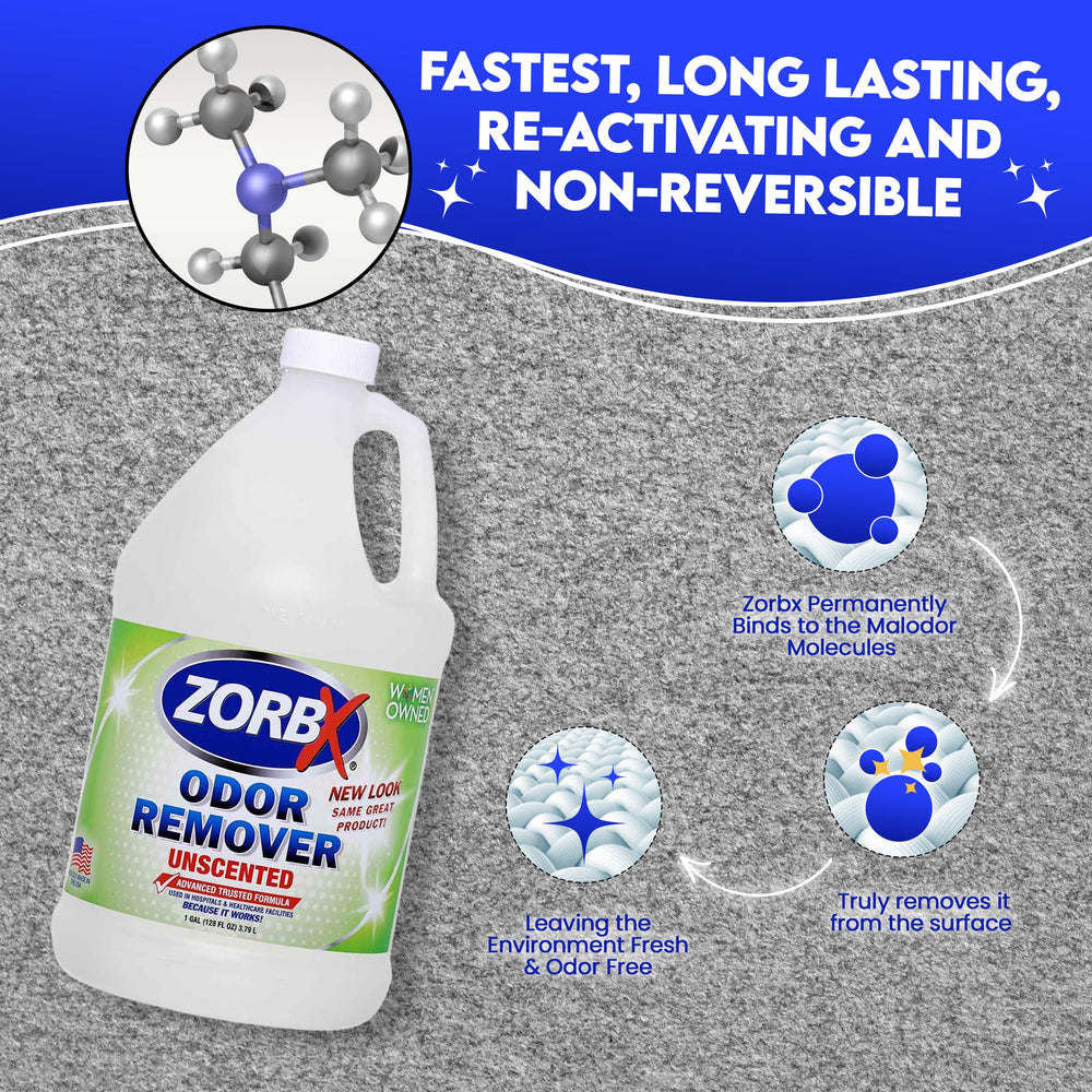 ZORBX Unscented Odor Remover from a trusted brand with support