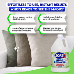 ZORBX Unscented Odor Remover used in hospital environments for safer air