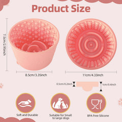 ZOURYNUA bowl with non-slip base stays steady during feeding