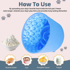 ZOURYNUA dog slow feeder bowl non-slip suction keeps meals in place.