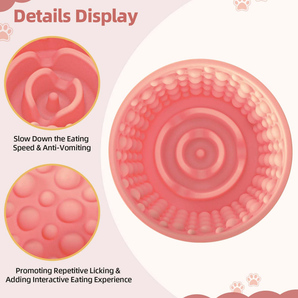 ZOURYNUA suction cup anchors bowl for mess-free use