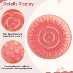 ZOURYNUA suction cup anchors bowl for mess-free use