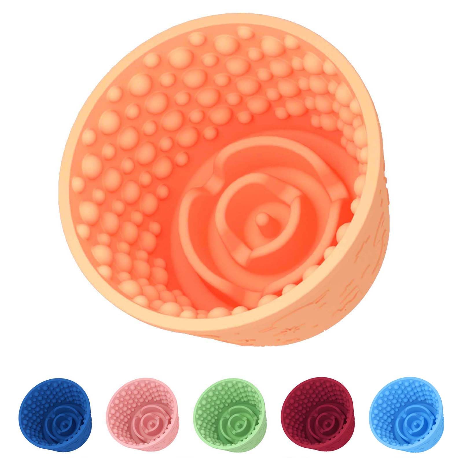 ZOURYNUA dog slow-feeder lick bowl promotes mindful licking during meals.