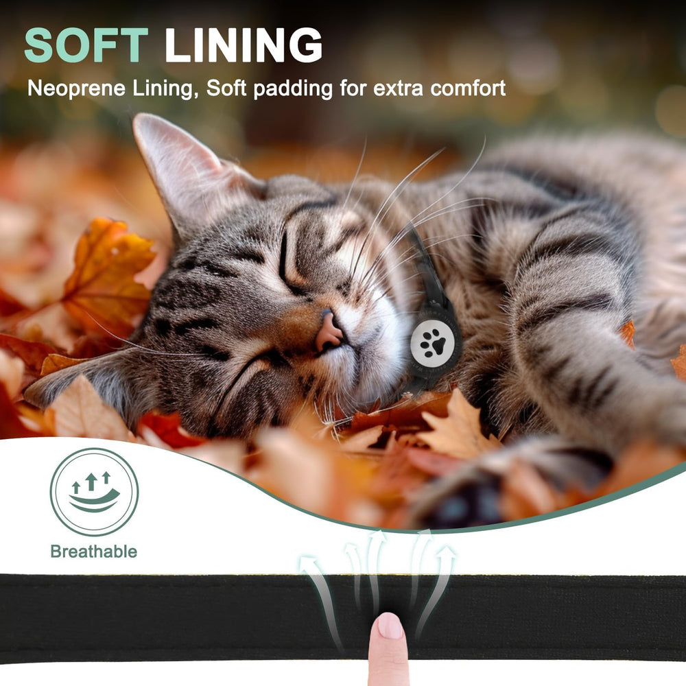 ZOWPET breakaway buckle cat collar ensures safe release when needed.