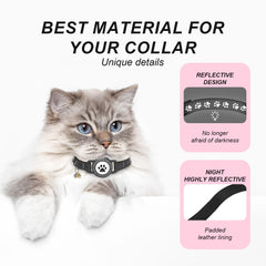ZOWPET reflective nylon collar improves nighttime visibility for wandering cats