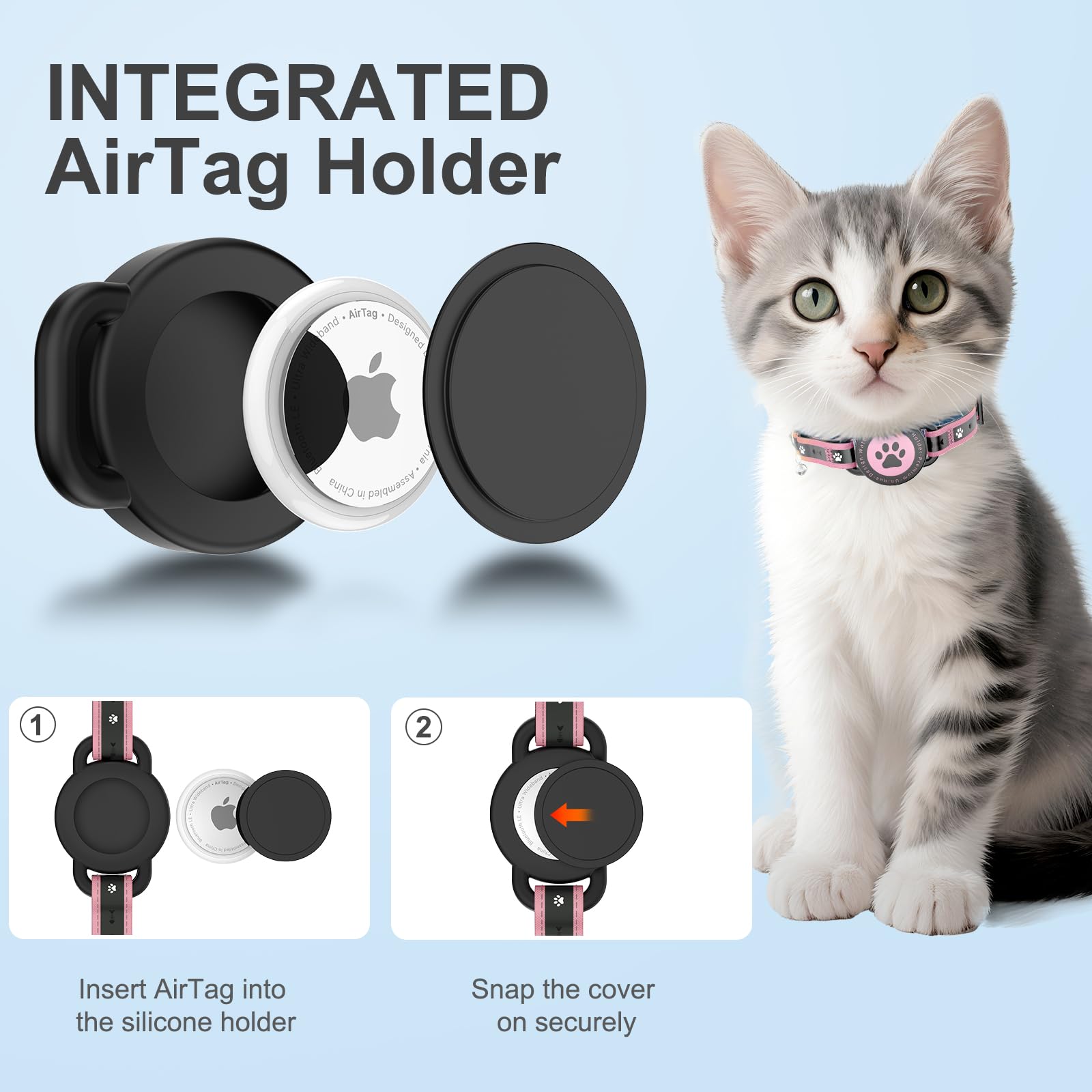 Collar ZOWPET duradero con diseño resistente para uso diario.