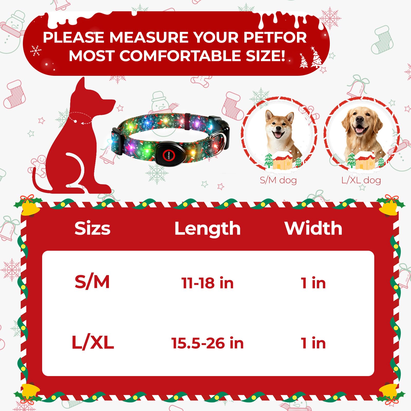 ZOWPET three-mode LED demonstrates fast, slow, steady flashing for safer night walks.