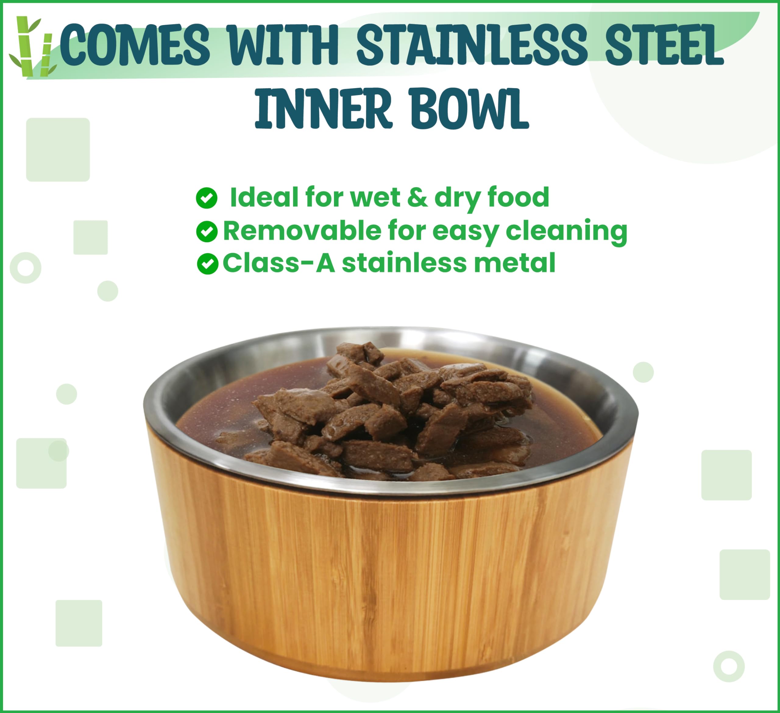 ZPirates anti-slip feet ensuring stable elevated bowl during meals