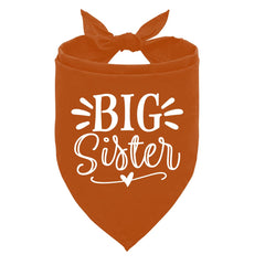 ZPPRJF Big Sister Bandana dark orange front view ideal for photoshoots.