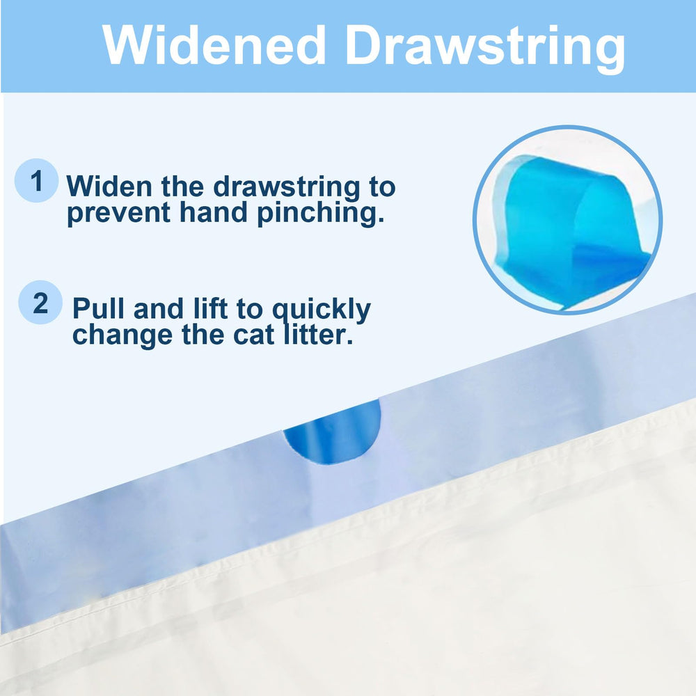 ZPSOX reinforced drawstring closures ensure hassle-free cleanup and hands-clean handling.