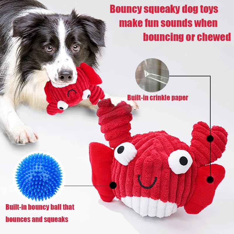 Zrbtk Squeak Dog Toy ball-core squeaky feature boosts engagement.
