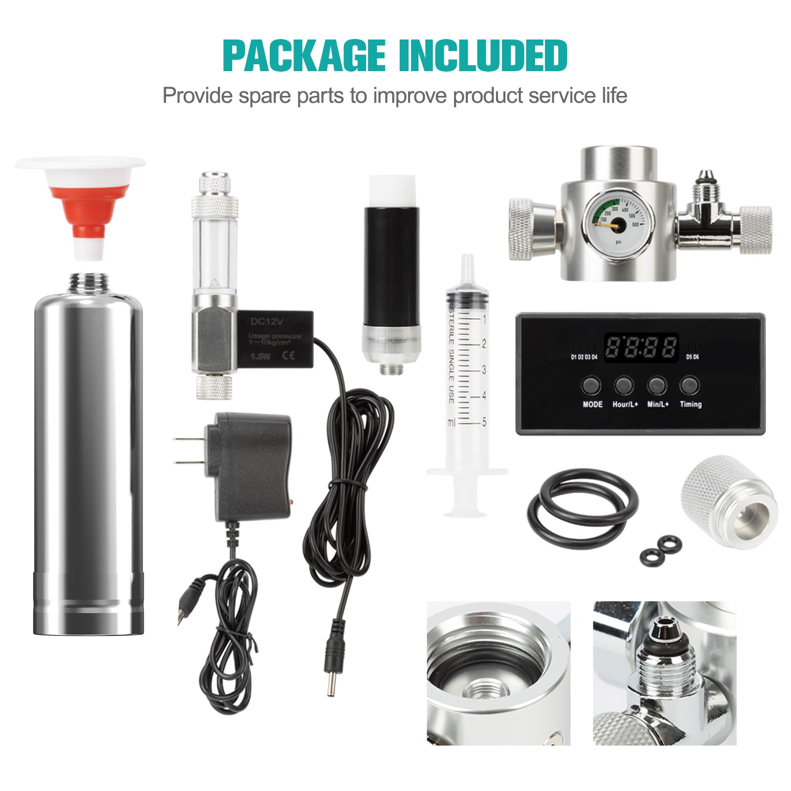 ZRDR included accessories and guides simplify setup for quick, reliable CO2 operation.