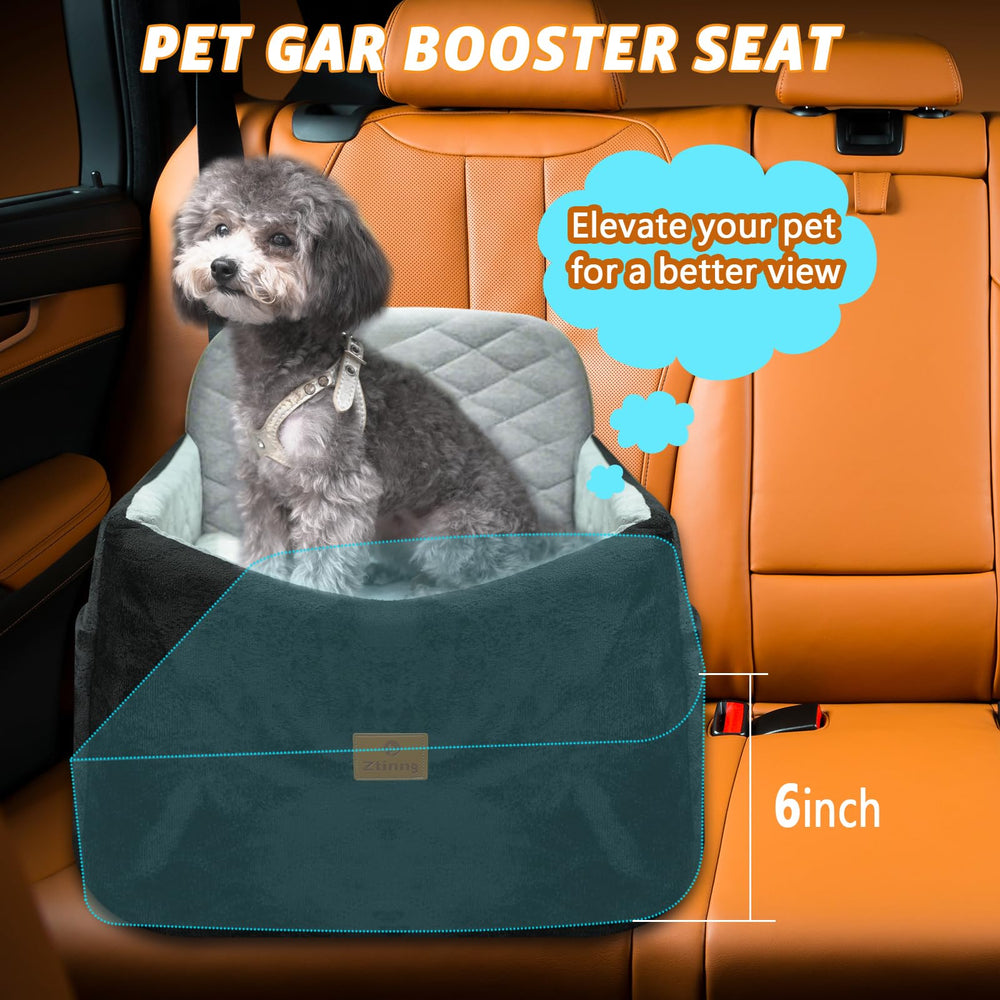 Ztinng dog car seat safety belt image shows secure travel protection