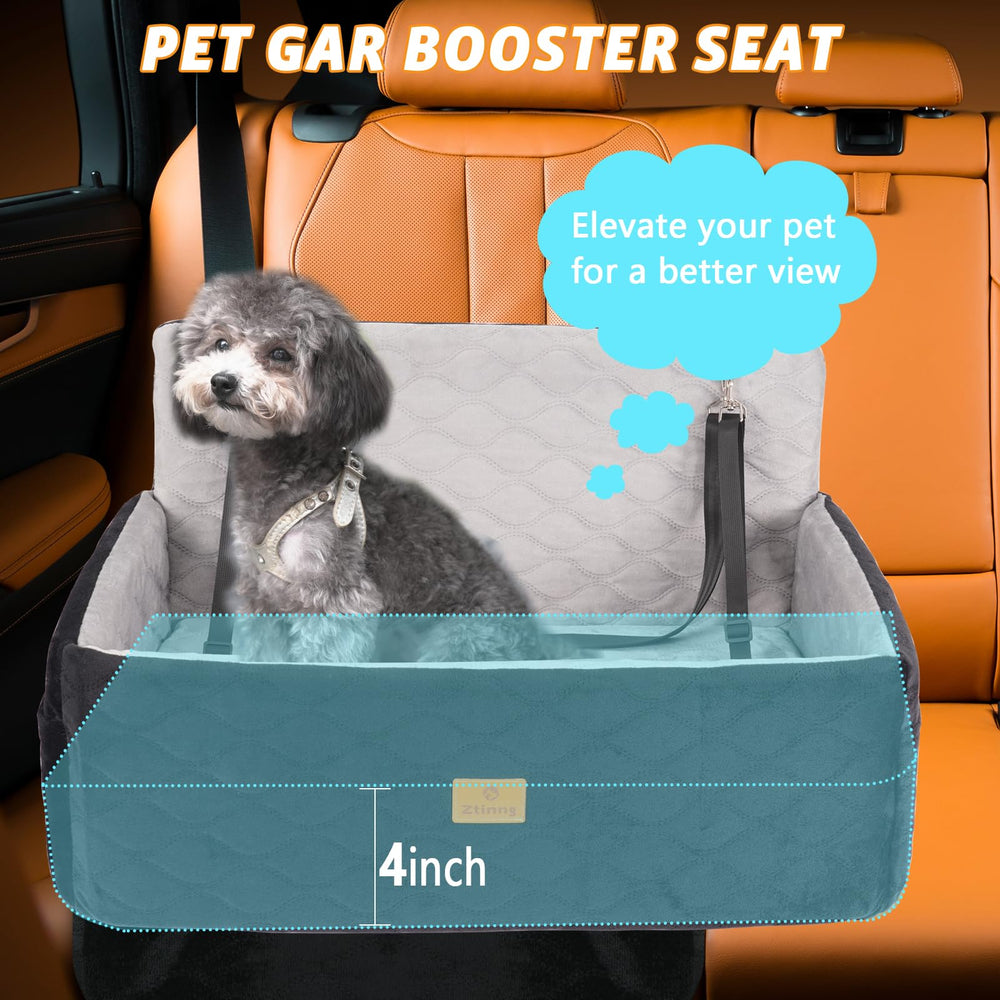 Ztinng safety leashes and shoulder straps secure the pet in place.