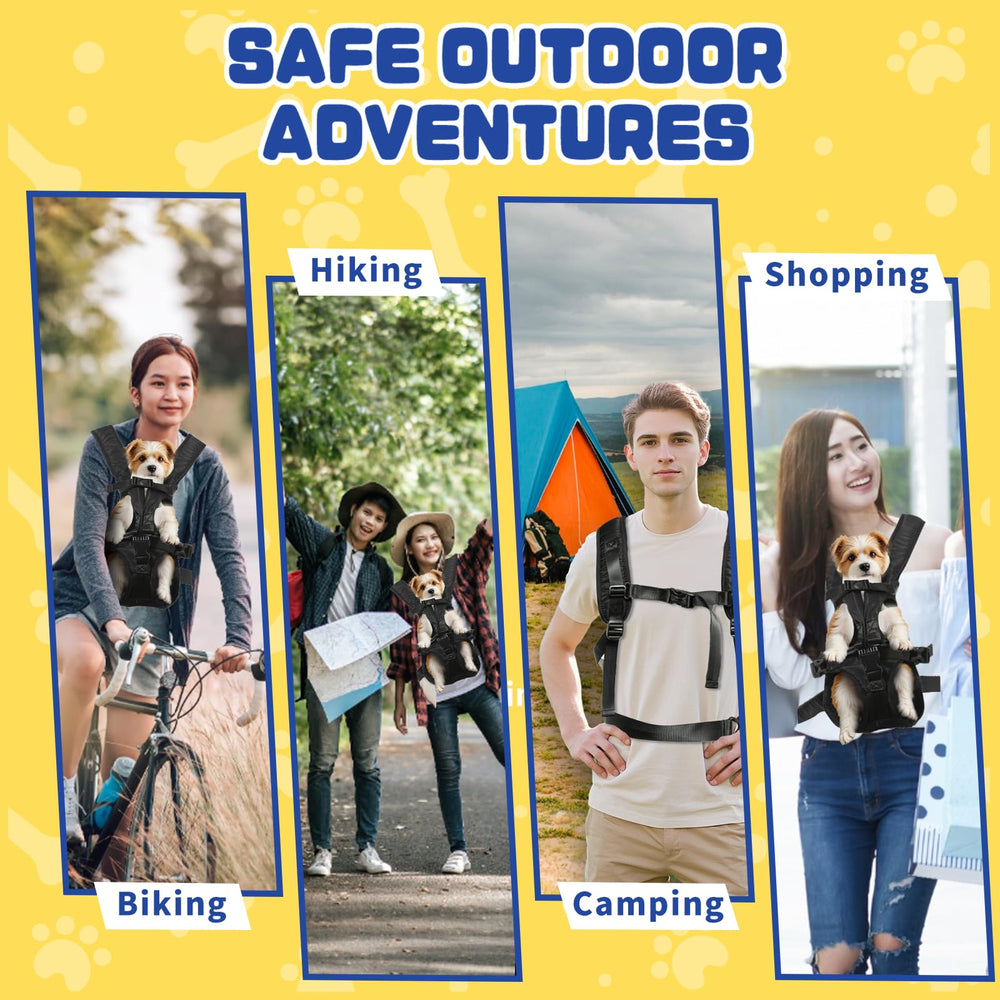 ZTVA breathable mesh panels keep small dogs cool during outings.