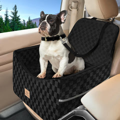 Zuffeloria dog car seat with memory foam boost for cozy road trips