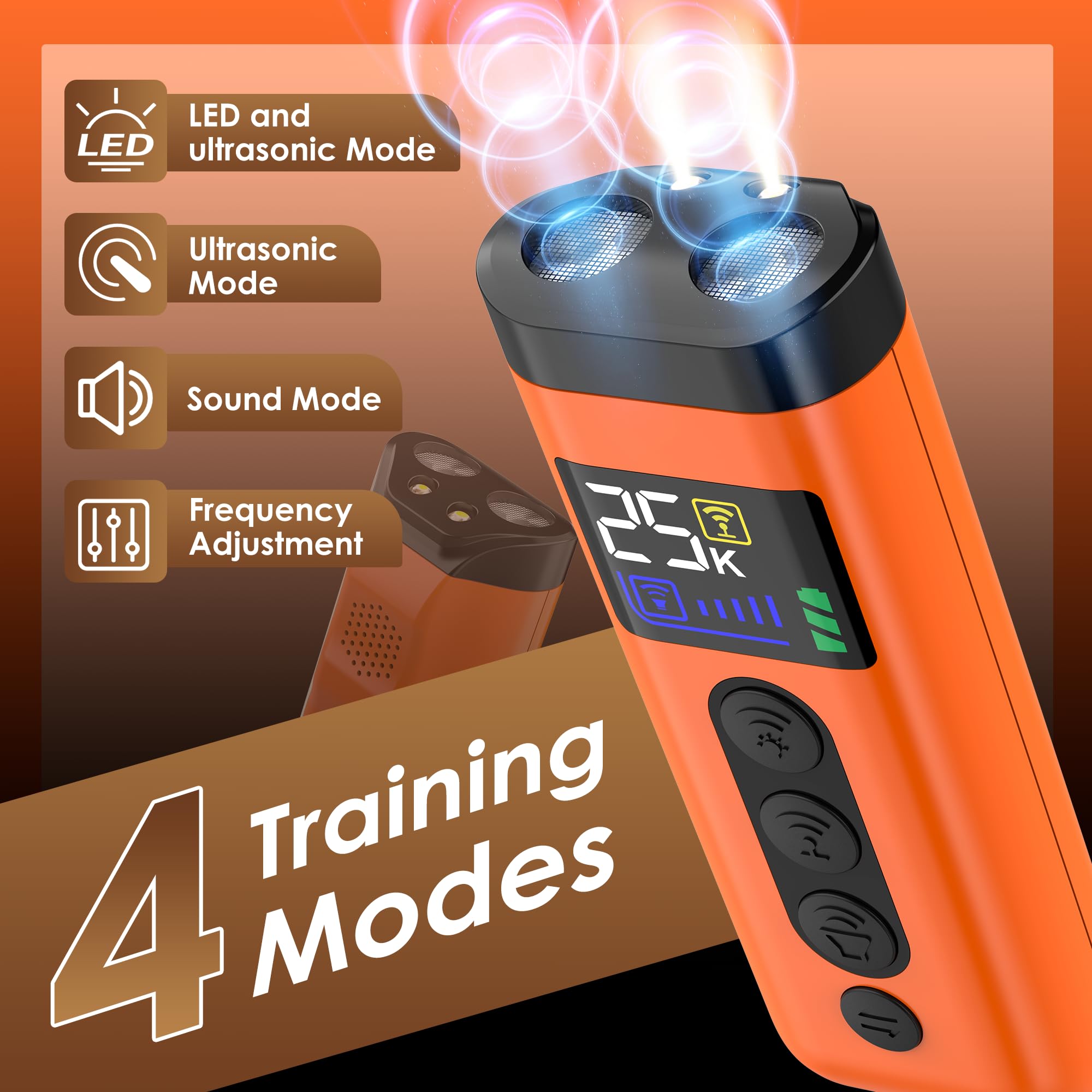 ZUIBAS 3 ultrasonic frequencies highlights versatile bark suppression options.