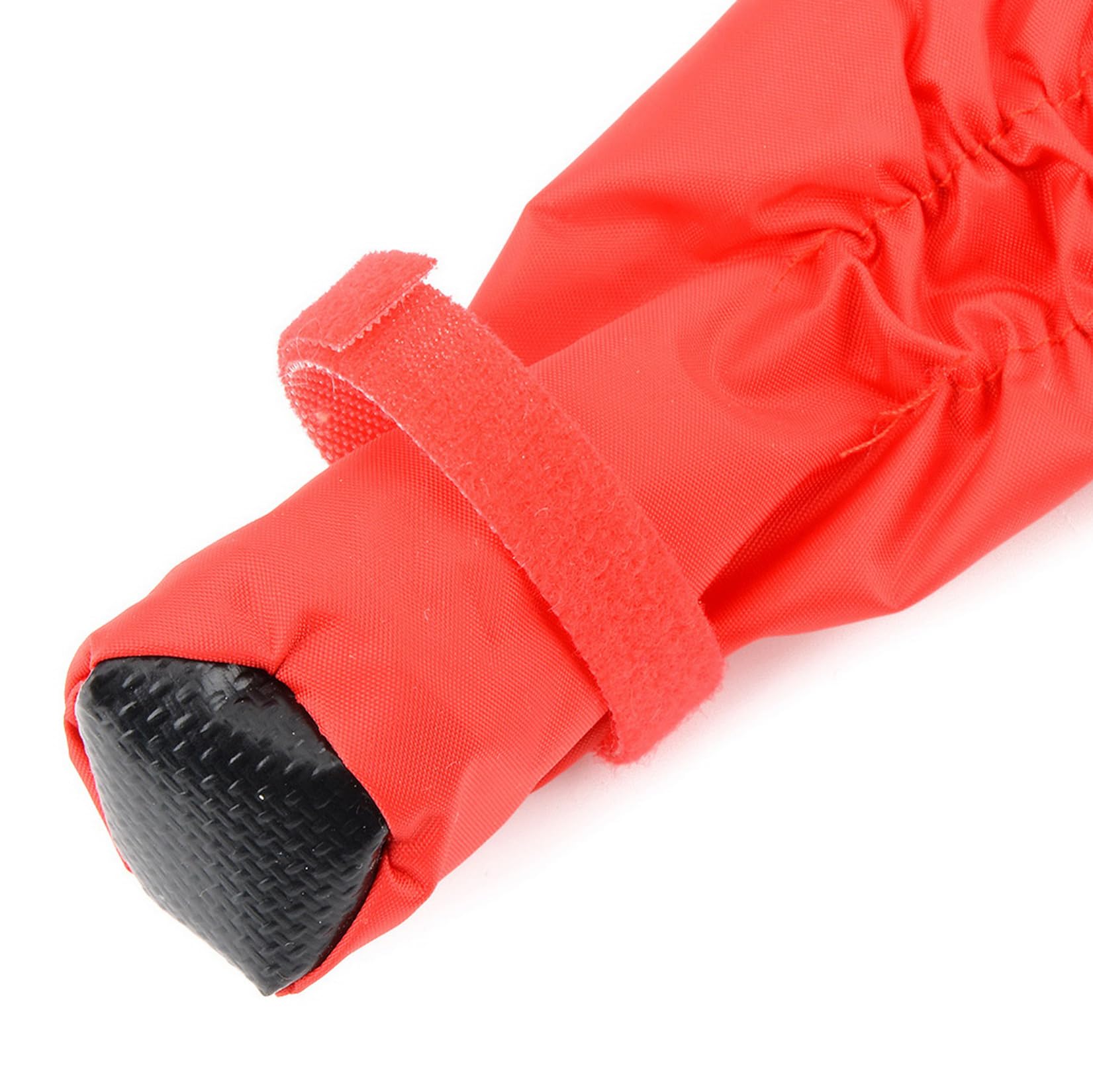 Zunea 2in1 full-coverage rainwear with boots supports dry paws on rainy days.