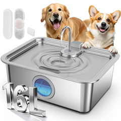 Zuqqony DYSJ03 16L water fountain with wide mouth for easy multi-pet hydration.