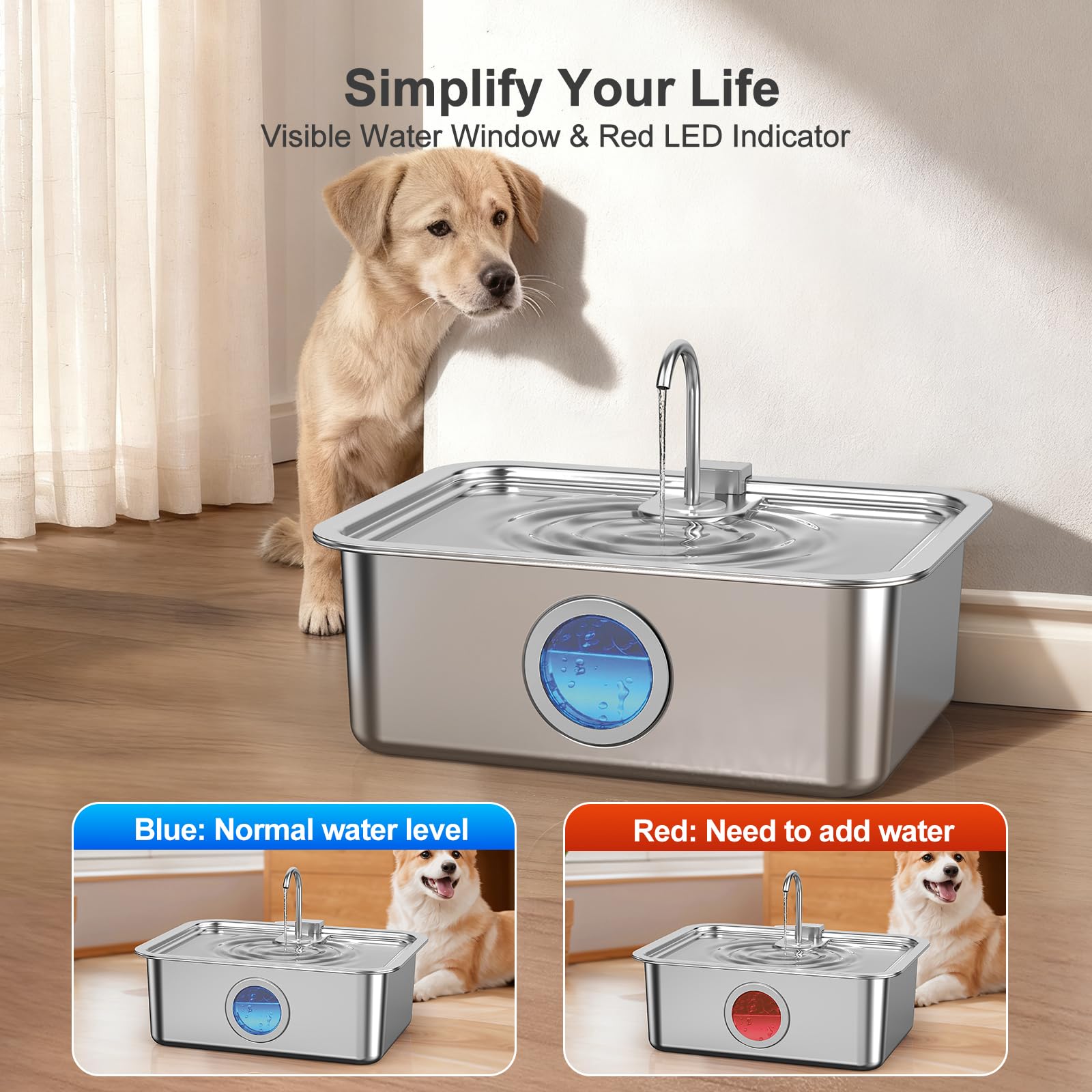 Zuqqony DYSJ03 ultra-quiet water pump keeps home quiet while pets drink.