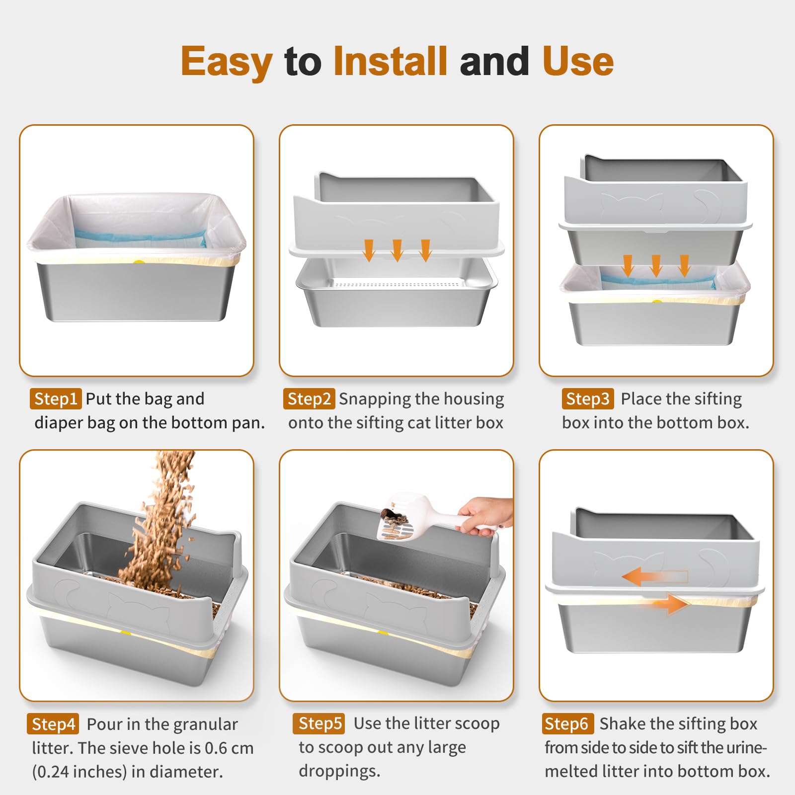 Zuqqony easy-clean non-stick stainless steel surface strips away grime easily.