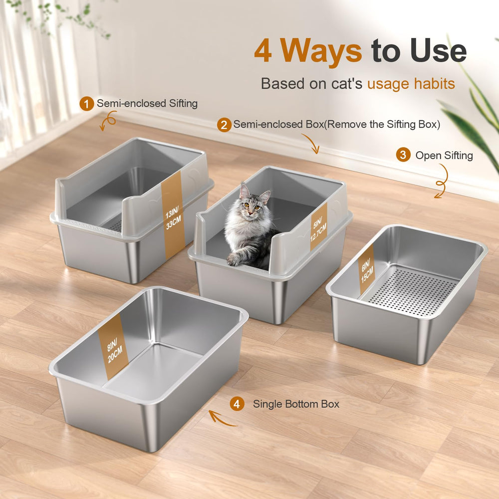 Zuqqony litter box accessories kit with liners and pee pads for quick maintenance.